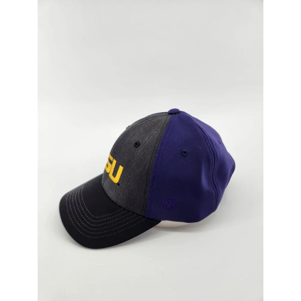 LSU Tigers Top of the World‎ 2020 Champions Hat Purple Gray Fitted Cap